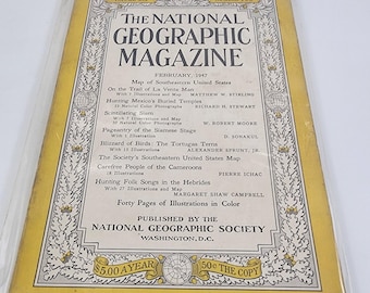 National Geographic Magazine February 1947 No Insert