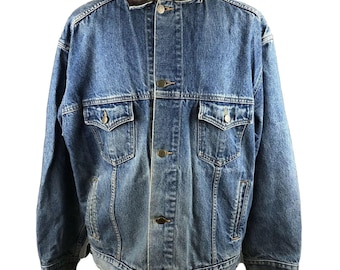 Vtg 80s 90s Levi's 70507 0218 Denim Trucker Jacket Medium Wash