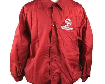 Westark Vintage 70s Nylon Jacket Size XL Beco Arkansas Lined Windbreaker USA