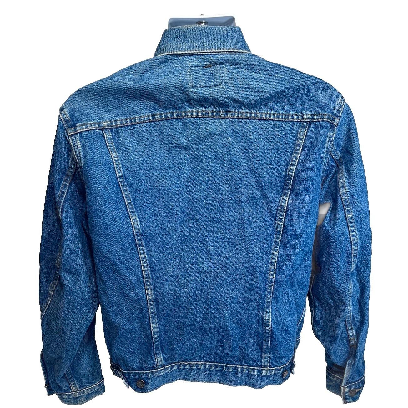 Vintage JC Penney Denim Jacket Men's 44 Plain Pockets Made in USA