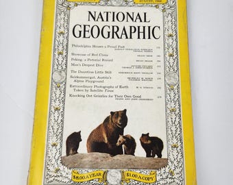 National Geographic Magazine August 1960 No Map