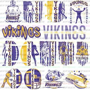 15 File,Vikings svg,Vikings png,Vikings bundle,Vikings players,Vikings Football,Football team,Clip Art, Cricut,Layered File,Instant Download