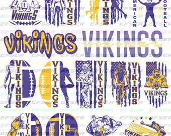 15 File,Vikings svg,Vikings png,Vikings bundle,Vikings players,Vikings Football,Football team,Clip Art, Cricut,Layered File,Instant Download
