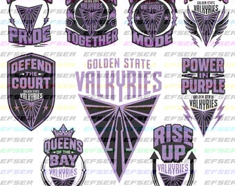 10 File 3 Formati, Valchirie SVG, Valchirie Png, Pacchetto Valchirie, Queens of the Bay PNG, Design maglietta da basket Rise Up, Power in Purple