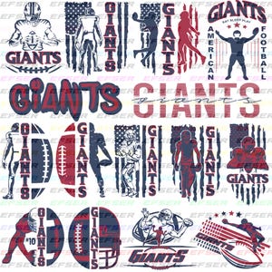 15 File,Giants svg,Giants png,Giants bundle,Giants players,Giants football,Football Team,Clip Art, Cricut,Layered File,Instant Download