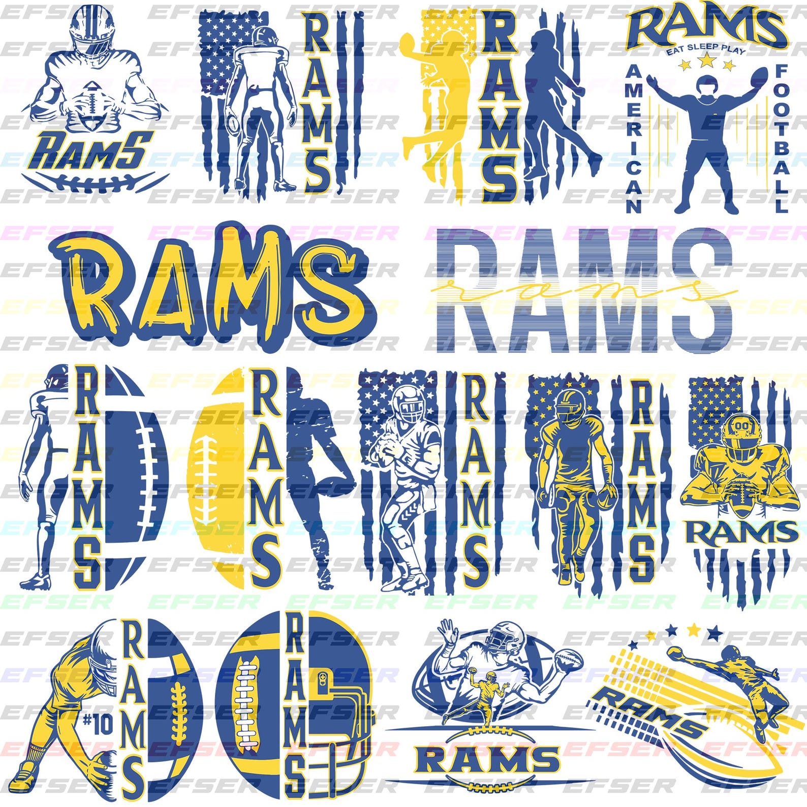 15 File,rams Svg,rams Png,rams Bundle,rams Football,rams Players ...