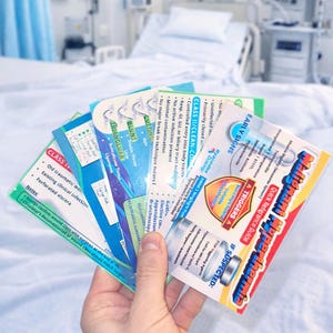 Editable Nurse Badge Reference Cards | Nursing Study Flashcard Templates (Digital Download)