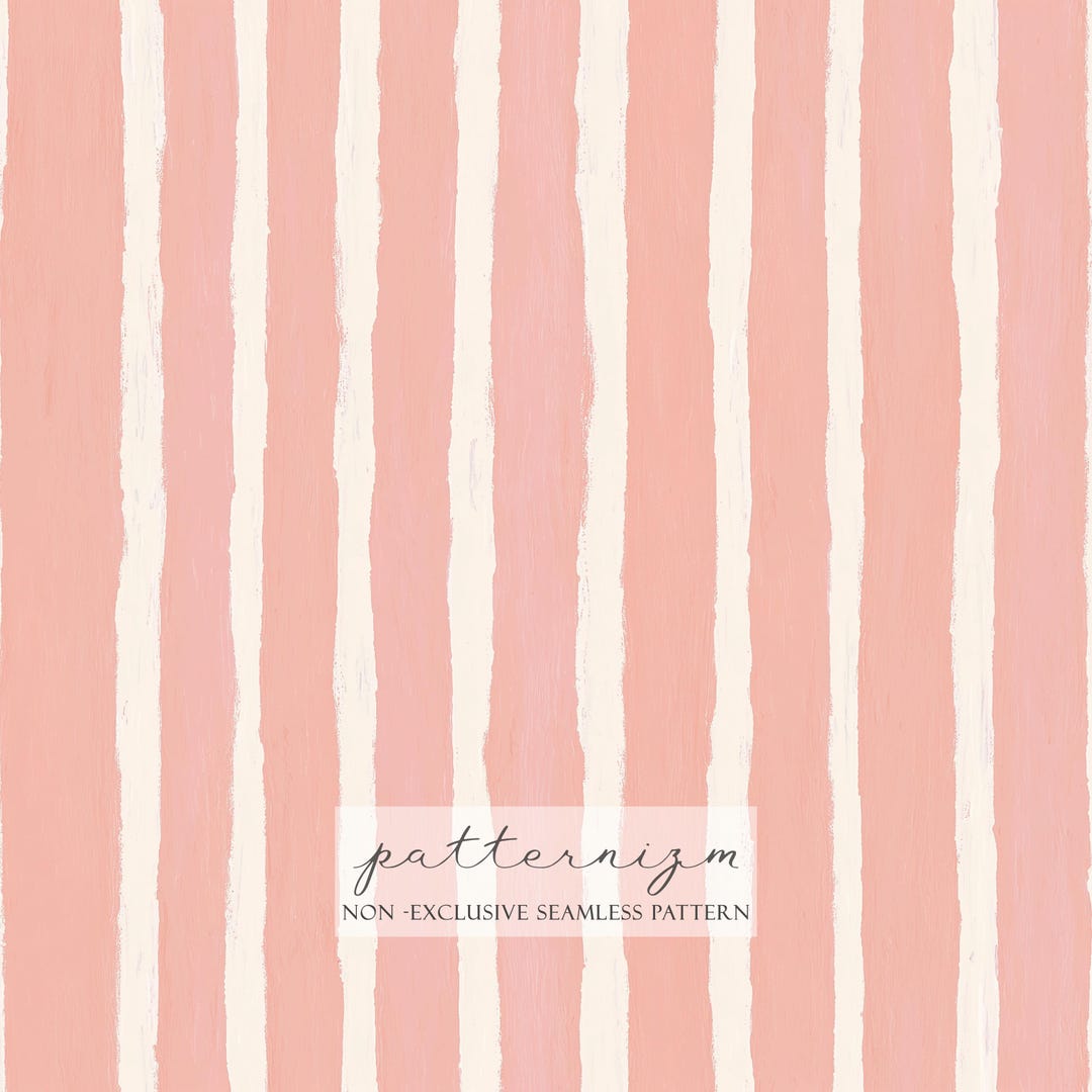 Watercolor Pink Stripe Pattern Digital Paper – Painted Soft Vertical ...