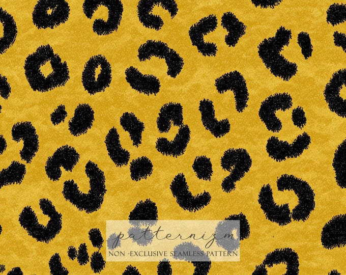 Watercolor Leopard Print Pattern Digital Paper – Classic Animal Spots, Neutral Seamless Design