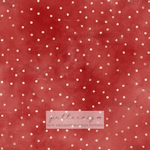 Seamless Red Polka Dot Pattern Digital Download – Vintage Cottagecore Dot Print, Retro Fabric Design, Classic Background for Crafts