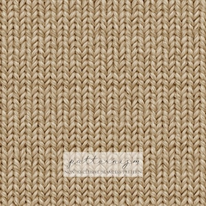 May include: A seamless pattern with a woven texture in a light tan hue. The design features a repeating, braided pattern. The text "patternizm" and "NON-EXCLUSIVE SEAMLESS PATTERN" are displayed in a white font.