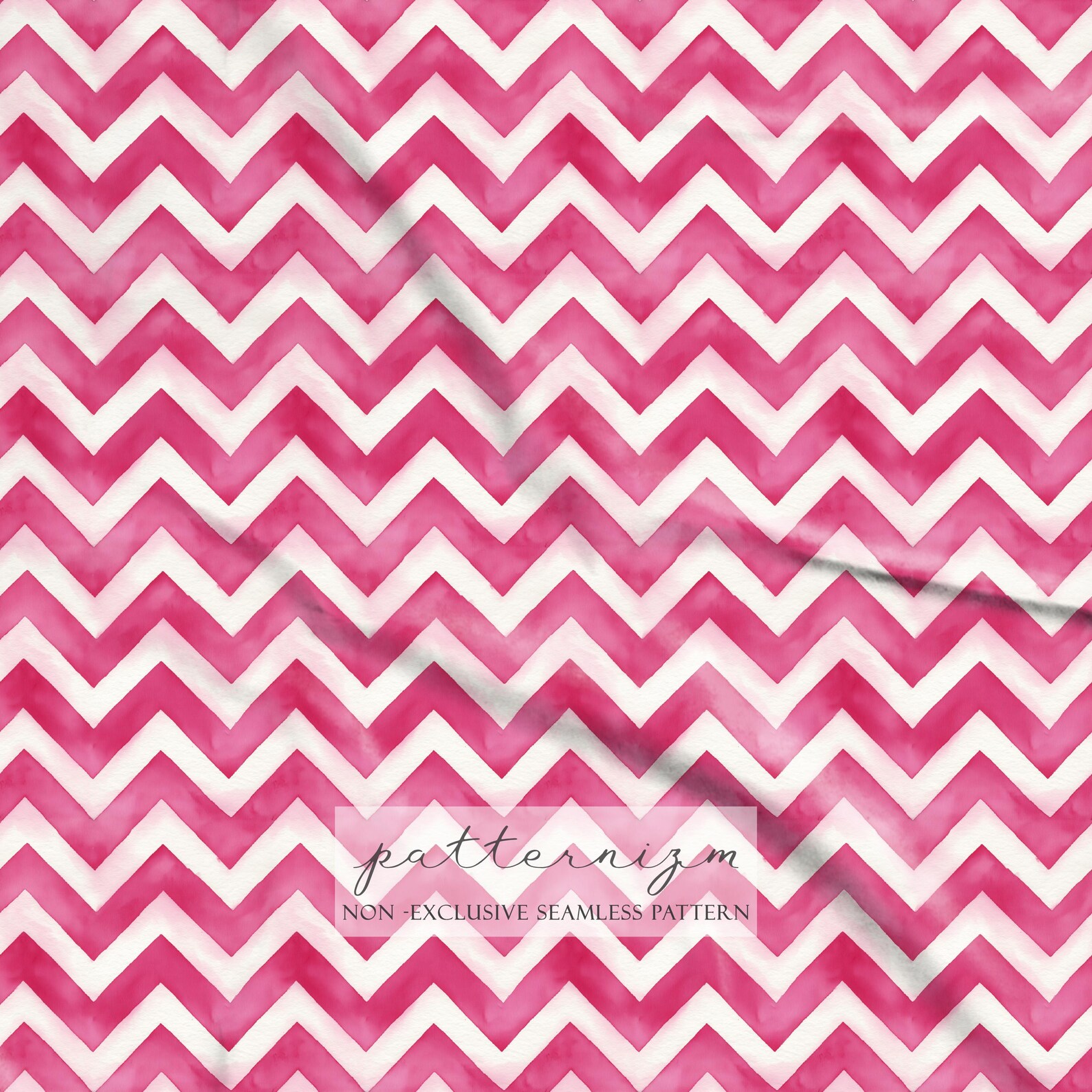 Watercolor Pink Chevron Seamless Pattern – Painted Zigzag Background ...