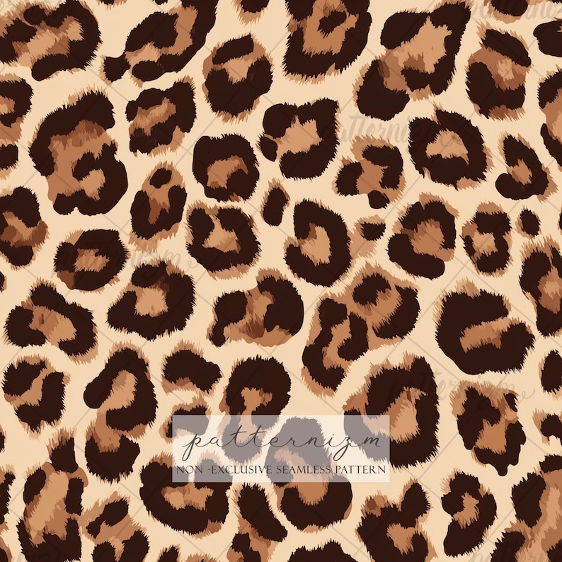 Leopard Print Seamless Pattern – Classic Brown and Black Animal Print ...