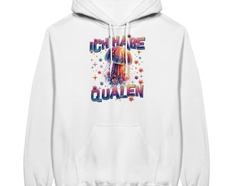 Hoodie met de tekst "Ik heb doodsangst" - Grappige kwallenhoodie - Trui met woordspeling - Sarcastische sloganhoodie - Humoristisch cadeau voor hem en haar