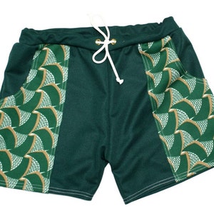 Frankie Four Handmade Vintage Style Men's Forest Green Swim Trunks