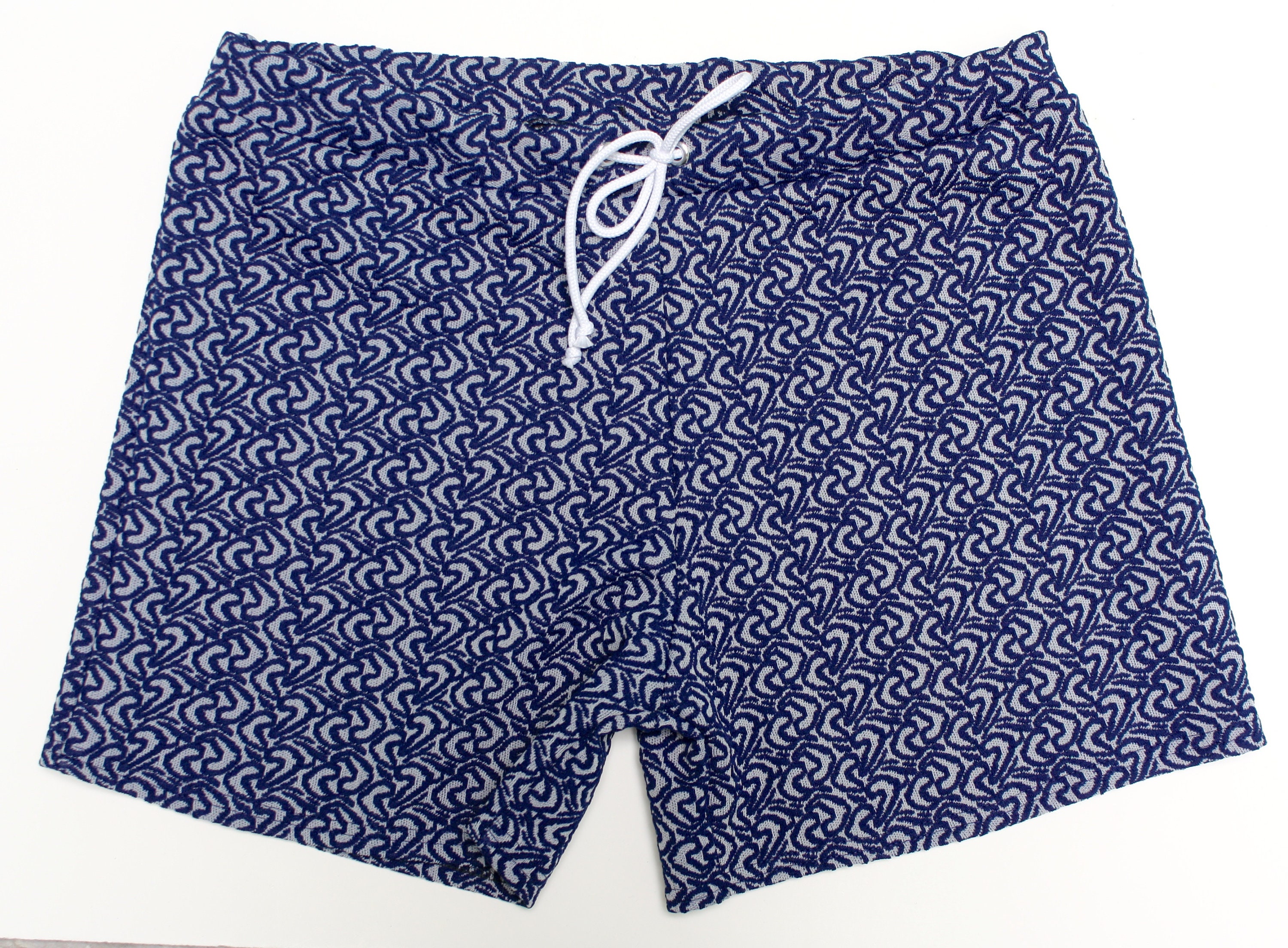 Frankie Four Handmade Vintage Style Blue Men's Swim Trunks - Etsy