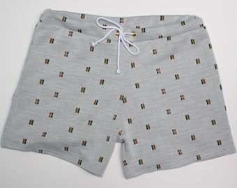 Frankie Four Handmade Vintage Style Men's White Swim Trunks