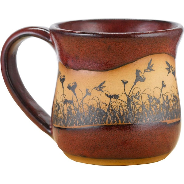 Hummingbirdscape 14oz Coffee Mug - Oven, Dishwasher, & Microwave Safe Mug