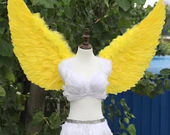 Large Feather Angel Wings, Cosplay Costume Accessory, Festival Party Wings