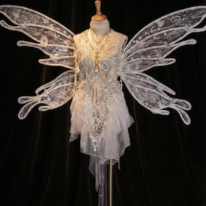 Ethereal Wedding Dress Fairy Elven - Etsy Ethereal Wedding Dress Fairy Elven - Etsy