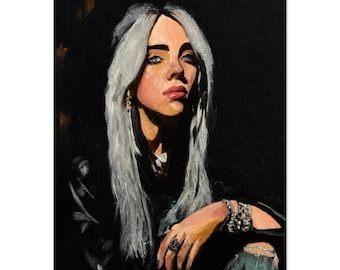 Billy Fine Art Print - Iconic Female Portrait Wall Art - Modern Minimalist Decor - Giclée Art Poster - Gift for Her