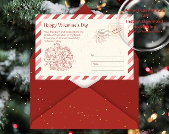 Wassermann Valentinstag Karte, Vintage Sternzeichen Cherubs (Digitaler Download 15x20 PDF JPG PNG)