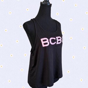 BCBG Generation fairy vintage y2k logo tanktop zwart roze maat small afbeelding 3