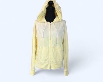 Vintage Y2K Gap fairycore ombré zip hoodie yellow Size Large