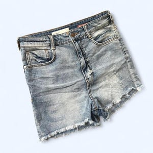 Anthropologie Pilcro Y2K baggy denim shorts size 27 image 2