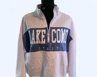 Sudadera con estampado de Vinyl Icons del Lago de Como, talla mediana.