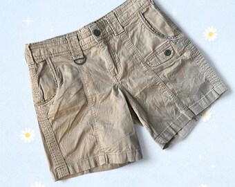 Vintage Y2K cotton coastal low rise cargo shorts size 4