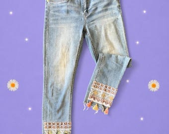 Levis 676 Mary Lynne Edition Hipster Flared Jeans Size S/wide Leg