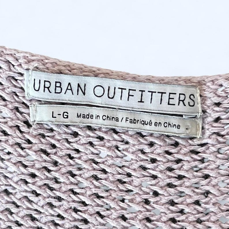 Urban Outfitters crochet knit crop tank top Y2K fairy grunge boho Size Large image 6