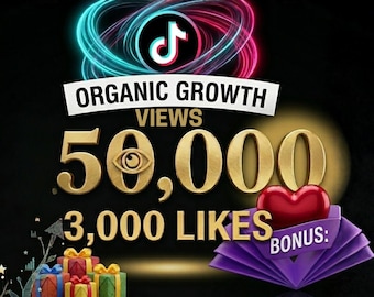 50,000 TikTok Views + 3,000 Likes | Organic Growth & Engagement Boost | Fast Delivery | Safe Social Media Growth