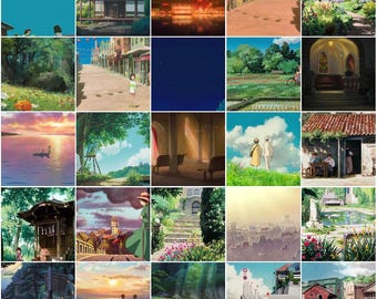 Fondo de pantalla de paisajes de anime / Colección de paisajes de ensueño (Descarga digital)