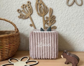 Handgemachte Hülle für die Toniebox | Tonieboxhülle aus Cord |  personalisiertes Toniebox Bezug | Toniebox Cover | Schutzhülle