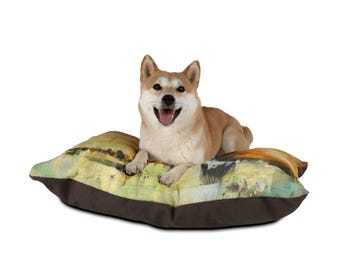 Fleece Pet Bed with Zippered Cotton Underside