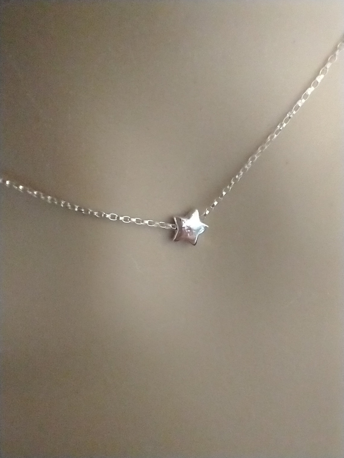 SALE Tiny Sterling Silver Star Necklace Silver Star Jewelry | Etsy