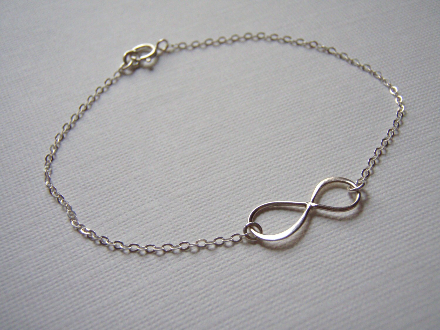 SILVER925 INFINITY BRACELET/シルバー/ブレスレット Sterling Silver Infinity Chain Bracelet - Etsy