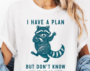 I Have A Plan But Don’t Know What It Is Yet PNG: raccoon humor (Digital Download)
