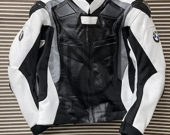 BMW Motorrad Leather Motorcycle Jacket | CE Certified Biker Gear | MJ Sports Unisex Fit
