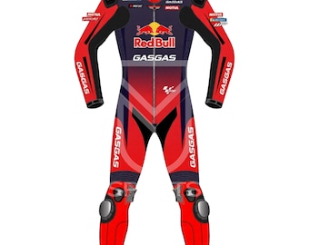 Augusto Fernandez GASGAS 2024 Model MotoGP Motorbike Leather Racing Suit Unisex | Available in all sizes | CE Certified Level 2 Suit
