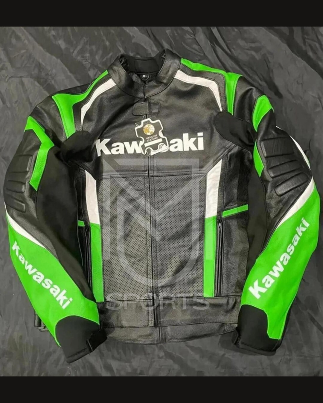 Kawasaki Ninja Leather Motorcycle Jacket: Cowhide Biker Jacket - Etsy