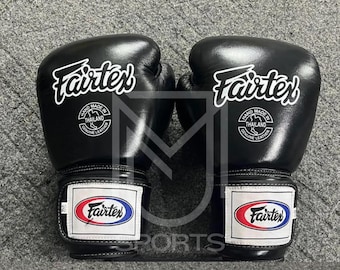 Fairtex Muay Thai Boxing Gloves | Leather Velcro Sparring Gloves