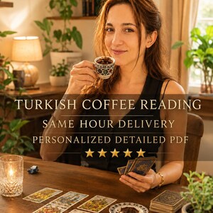 パーソナライズされたトルココーヒー占い | 恋愛、仕事、お金、未来、人間関係 | 詳細PDF | 即日配信