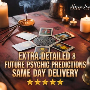 8 Future Psychic Insight Tarot Reading – Career, Finance & Life Path | Extra Detailed Personalized PDF | Same-Day Delivery