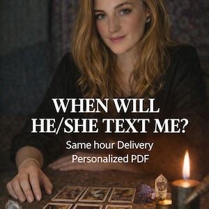 ¿Me escribirá? Lectura psíquica de amor sin contacto / Percepción energética honesta. Entrega en PDF la misma hora.