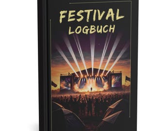 Festival Logbuch: Erinnerungsbuch und Festival-Tagebuch zum Ausfüllen (Taschenbuch, Cover "Bühne")