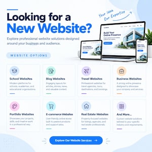 Serviço de Criação de Sites Personalizados, Site Empresarial, Web Design em WordPress, Site de E-commerce, Site Responsivo