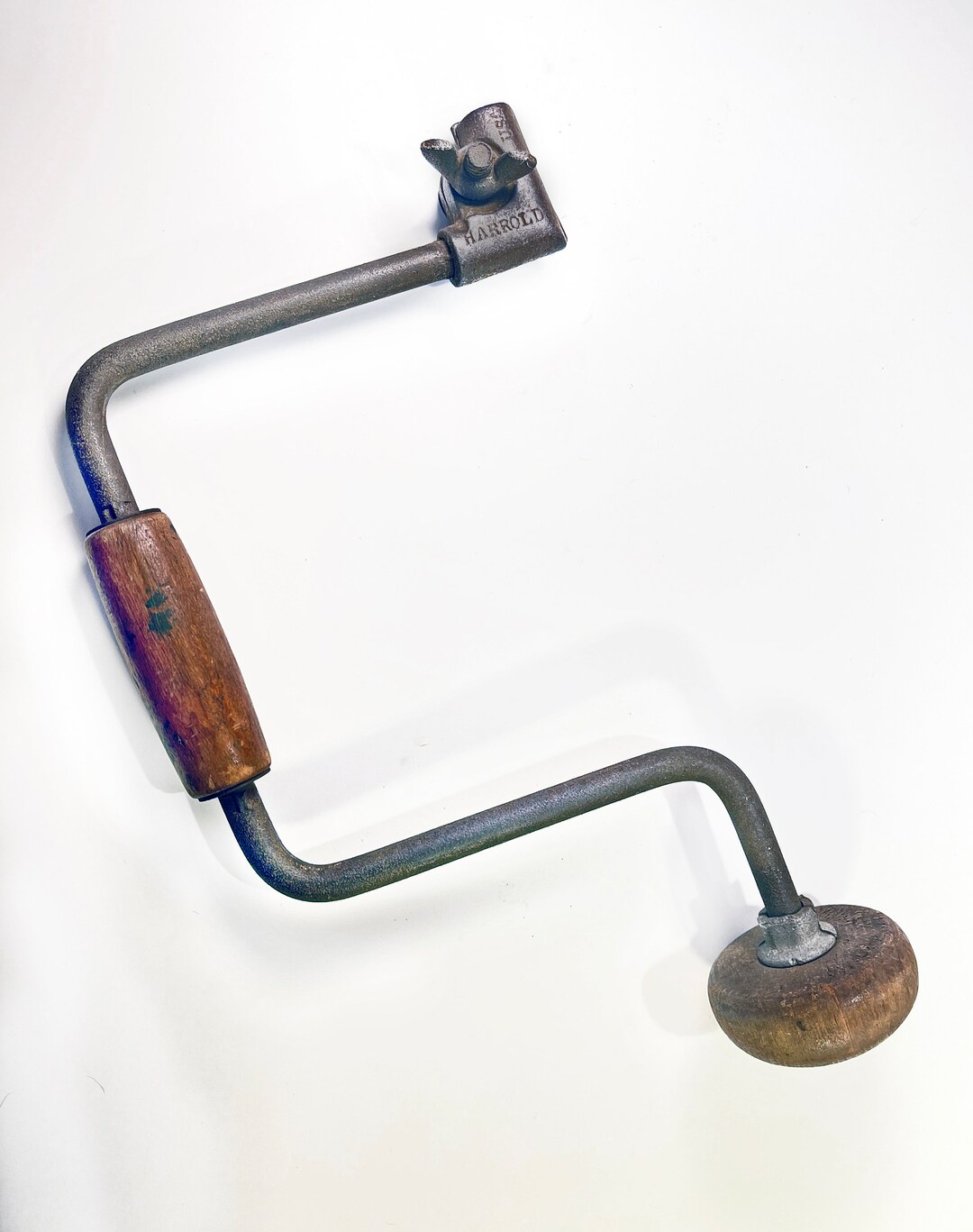 Antique Vintage 1900s HARROLD BRACE Made in USA 10 Sweep 11 Tall With